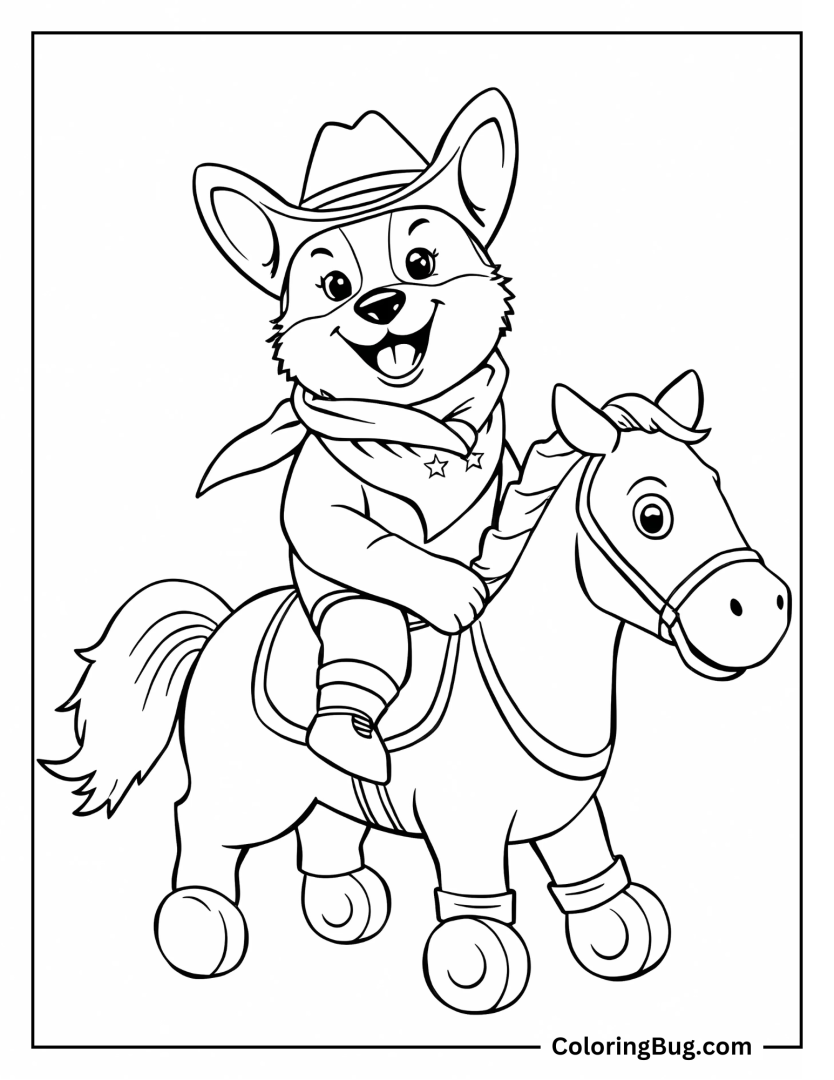 30 Corgi Coloring Pages (Free Printable PDFs)