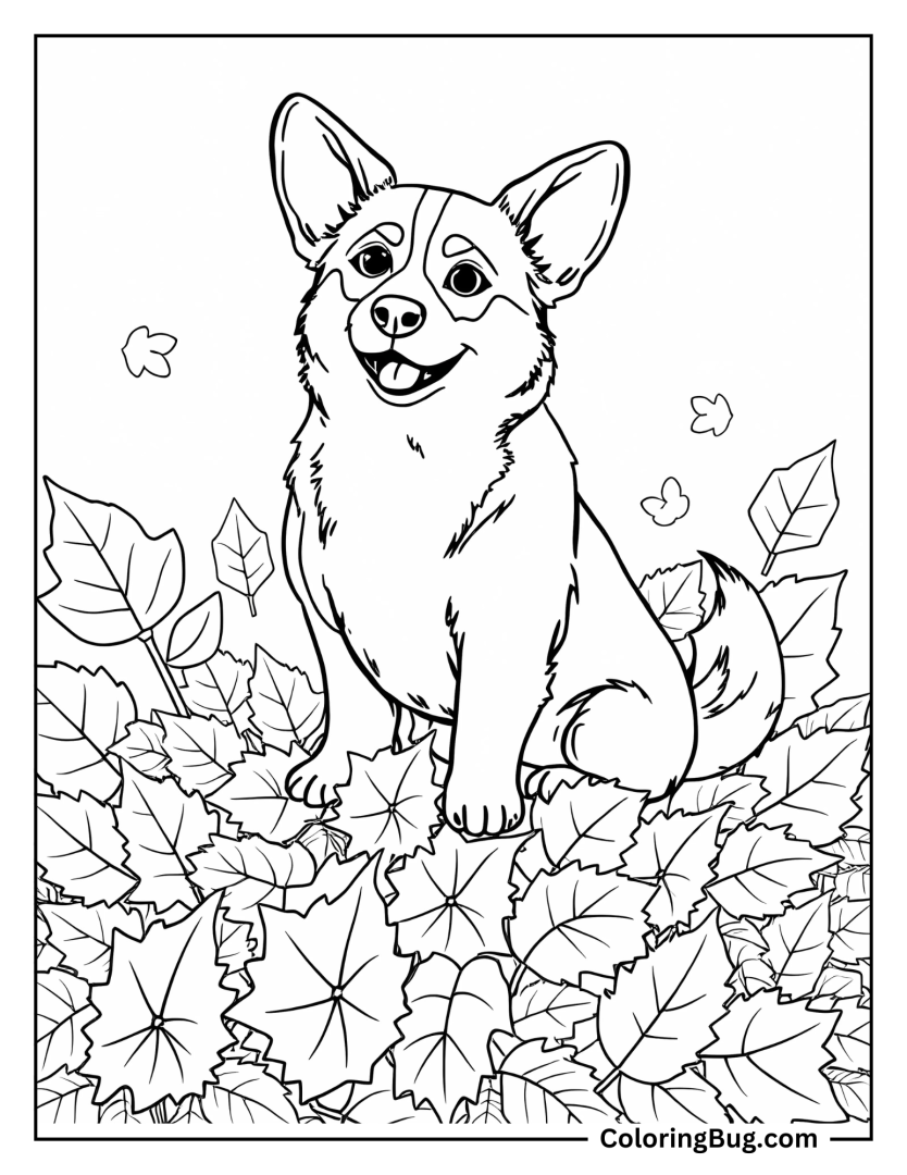 30 Corgi Coloring Pages (Free Printable PDFs)