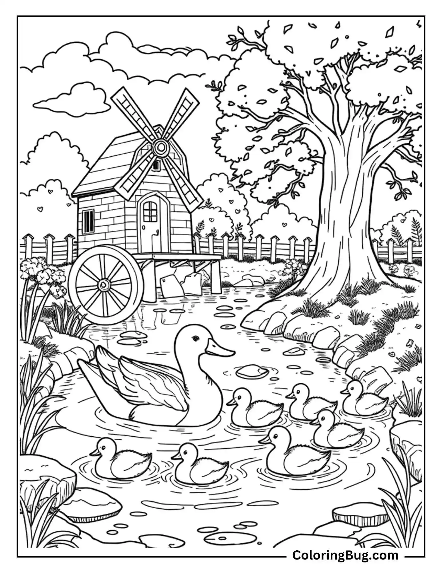 60 duck coloring pages free printable pdfs 