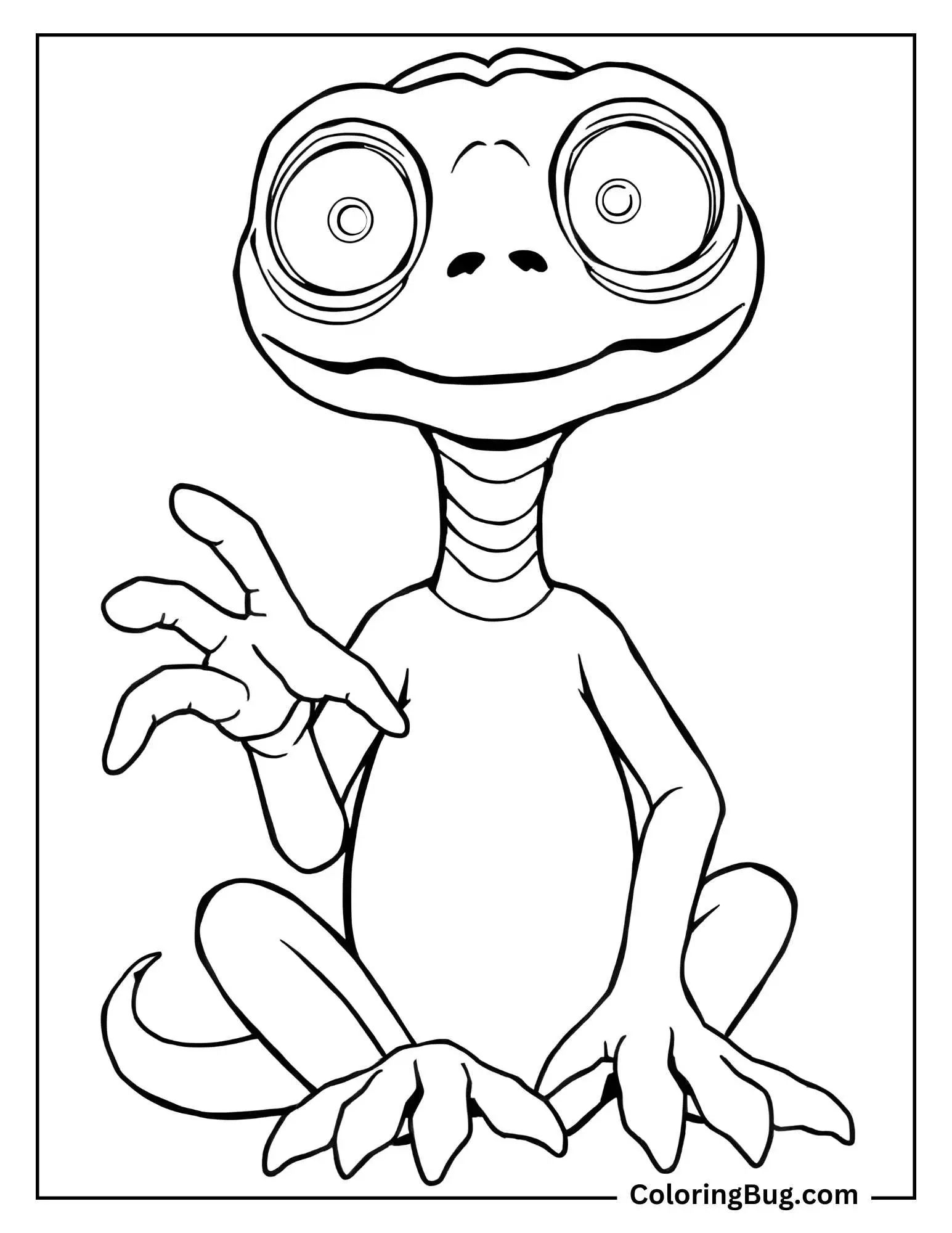E.T. Alien Coloring Sheet