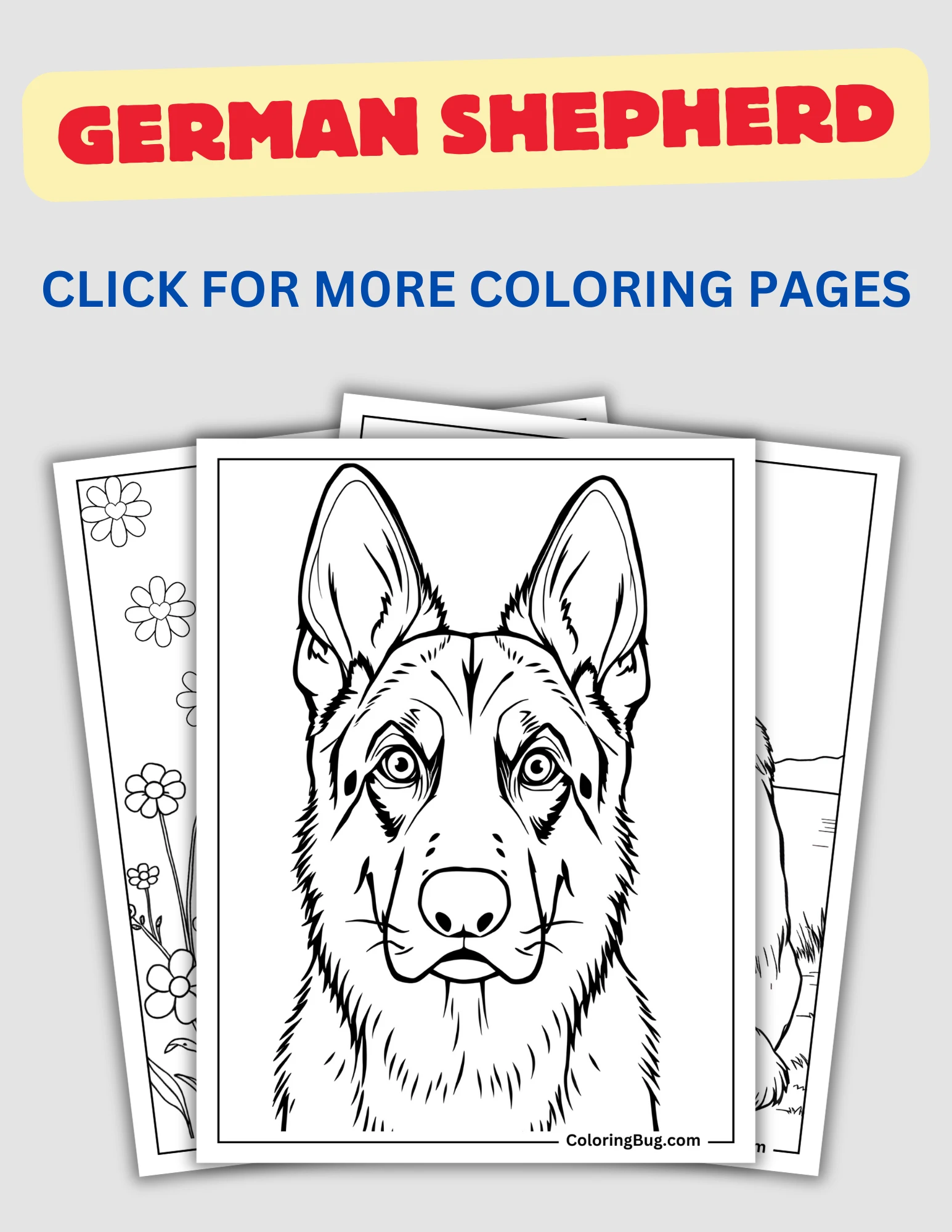 German Shepherd Coloring Pages