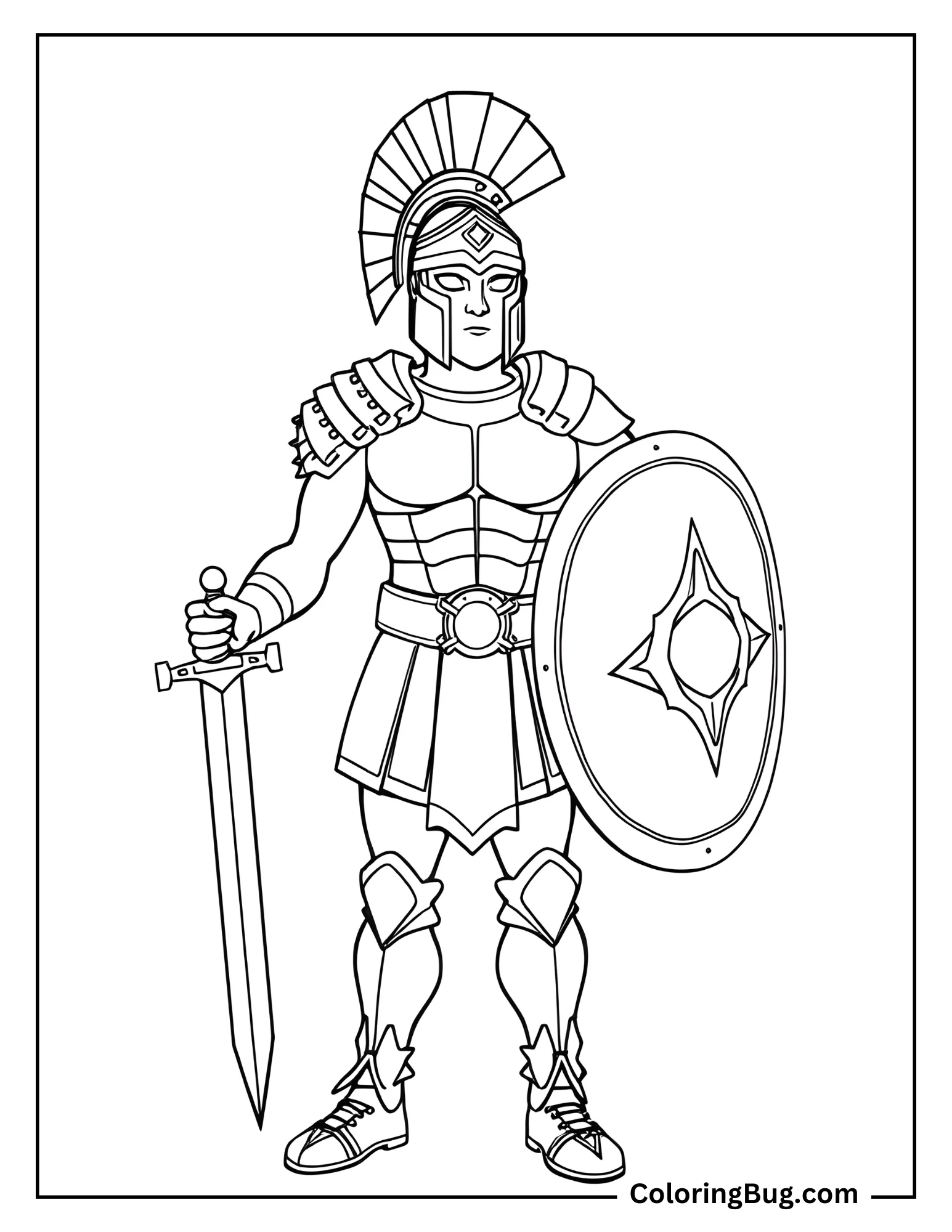 14 Gladiator Coloring Pages Free - Gladiator Coloring Page .webp