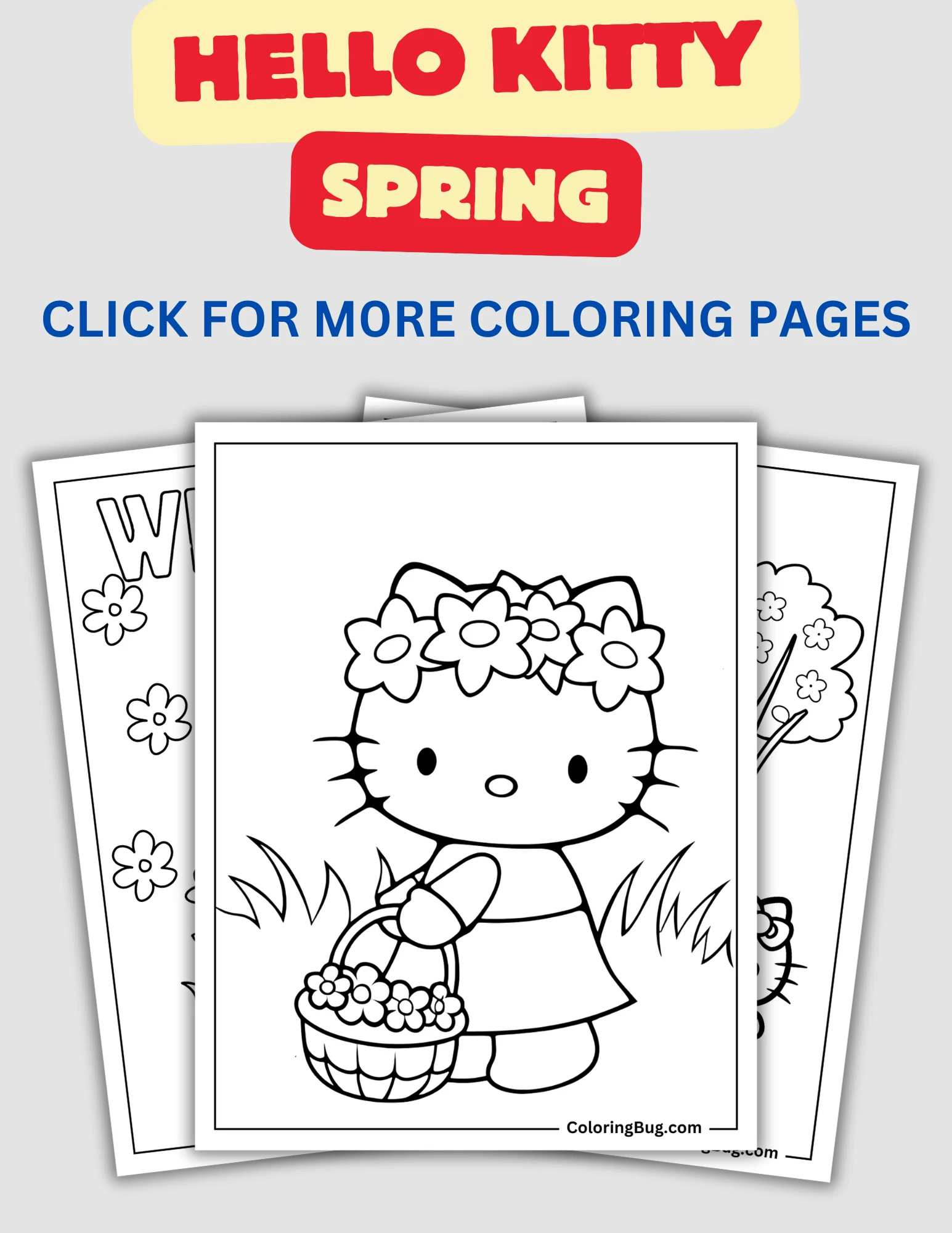 335 Spring Coloring Pages Free - Hello Kitty Spring Coloring Pages 1 .webp