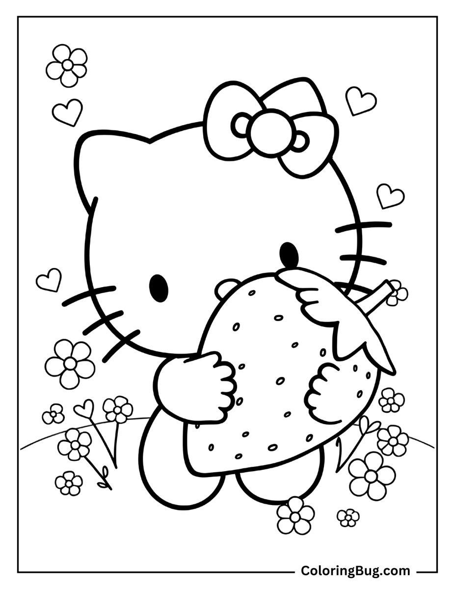 530+ Hello Kitty Coloring Pages (Free Printable PDFs)