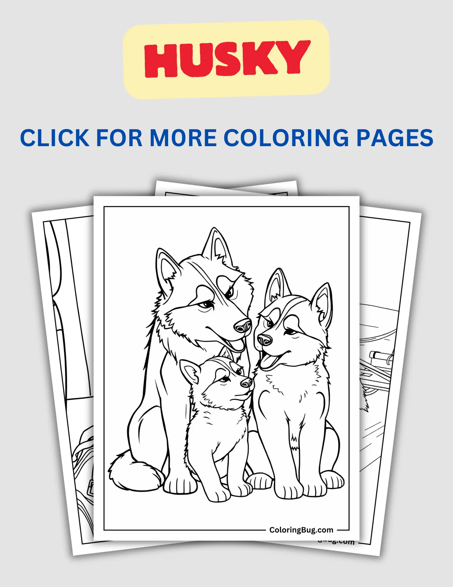 Husky Coloring Pages