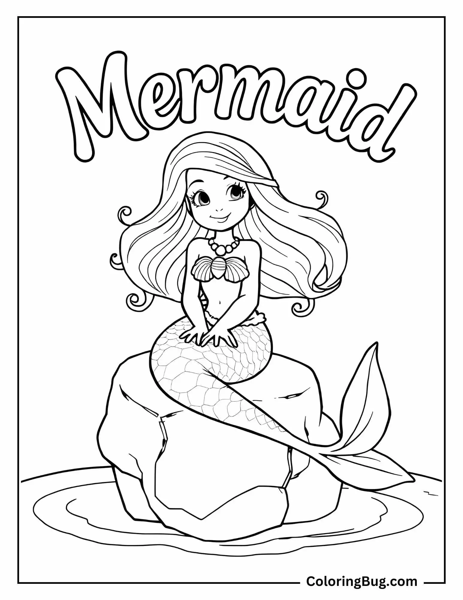 70 Mermaid Coloring Pages (Free Printable PDFs)