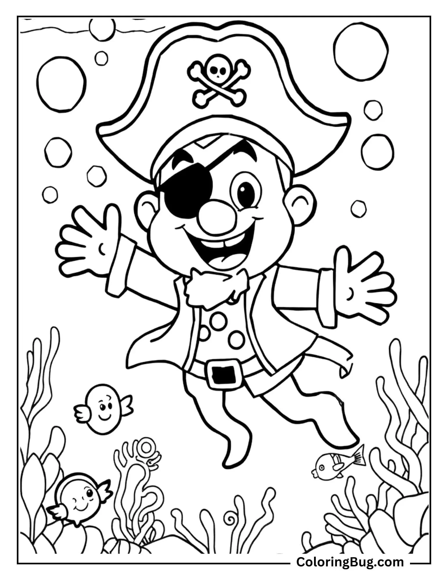 Pirate Swimming