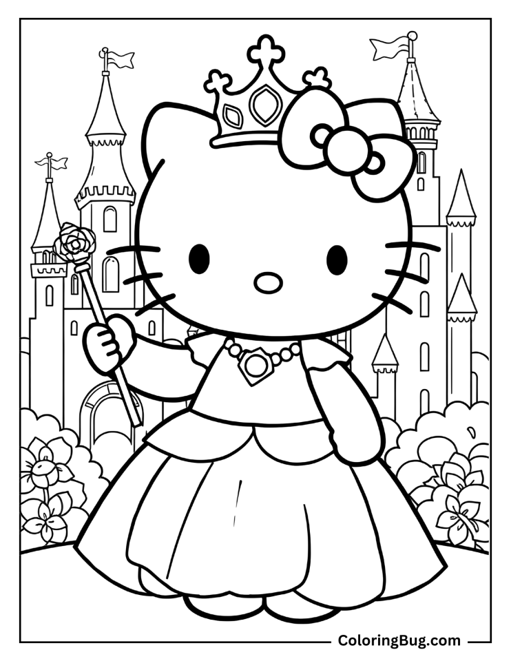 165+ Hello Kitty Coloring Pages (Free Printable PDFs)