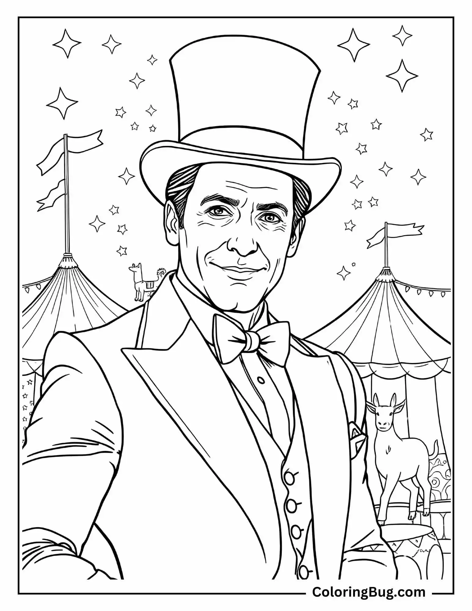 The Greatest Showman Coloring Page