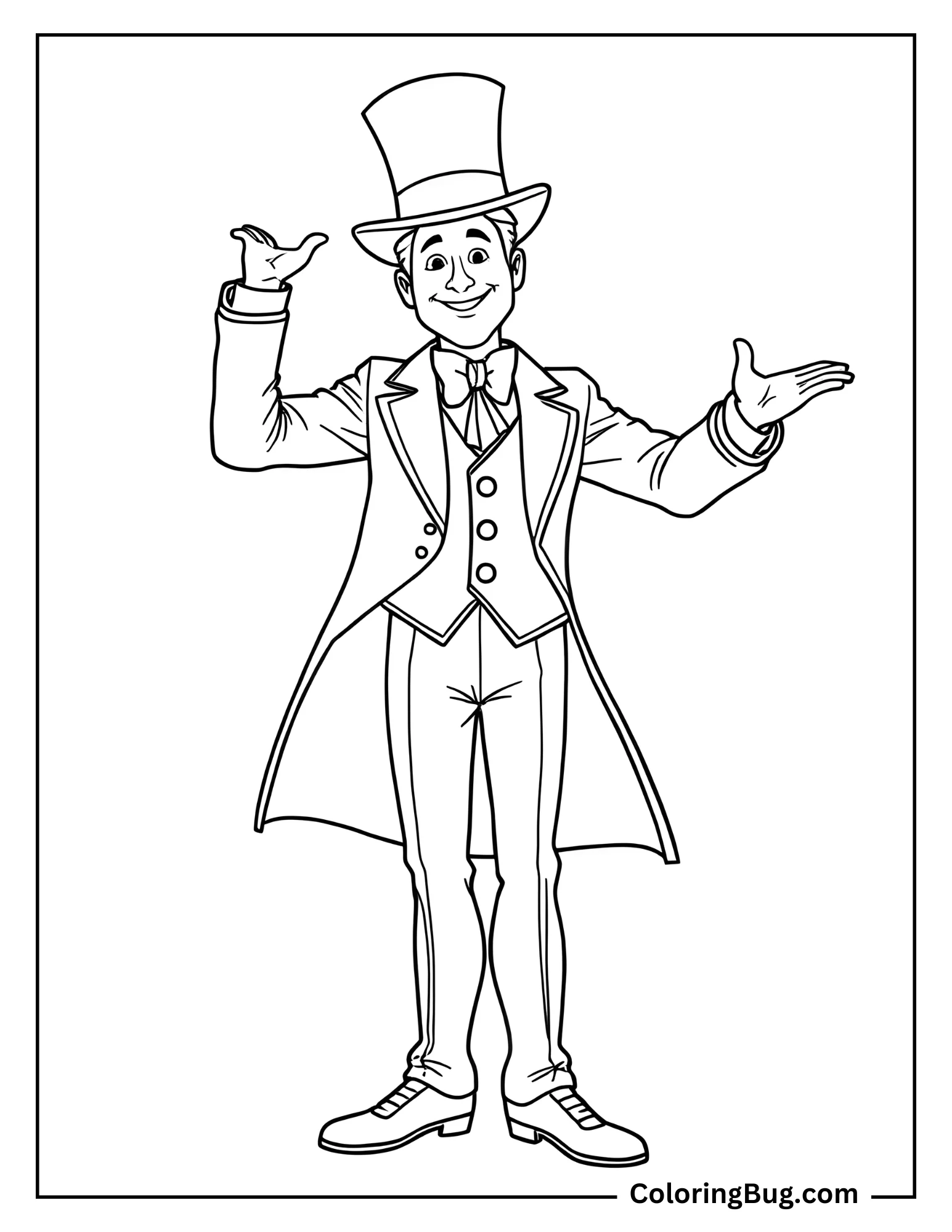 The Greatest Showman coloring page
