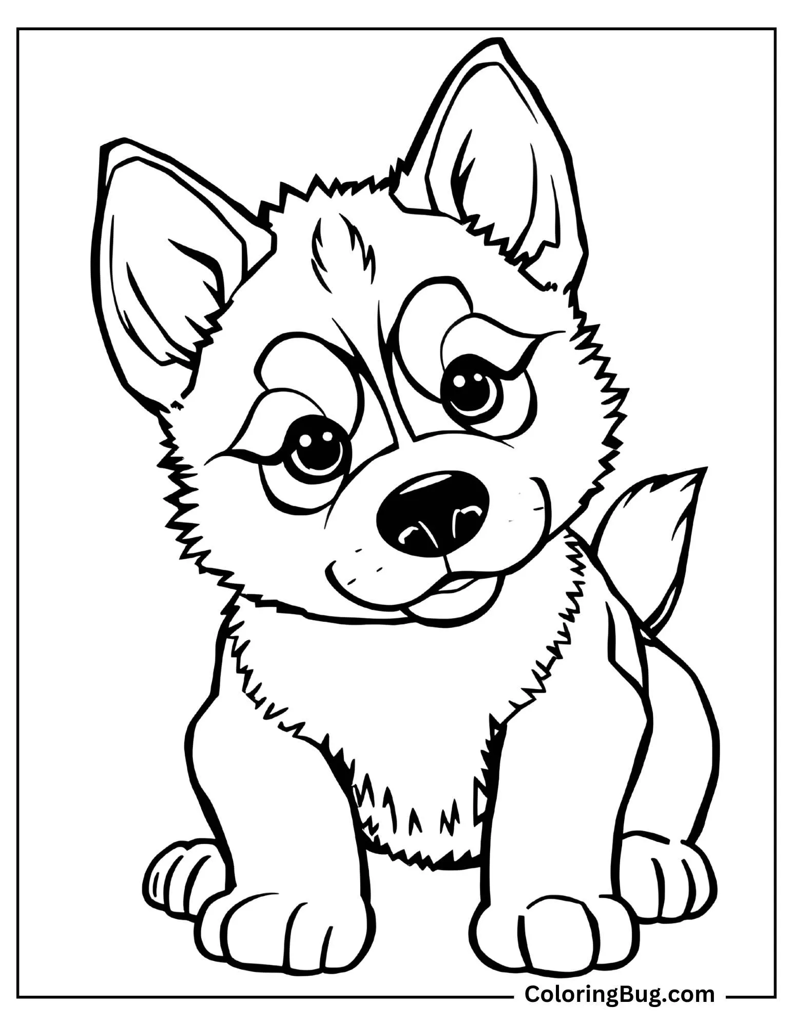 60 Cute Puppy Coloring Pages (Free Printable PDFs)