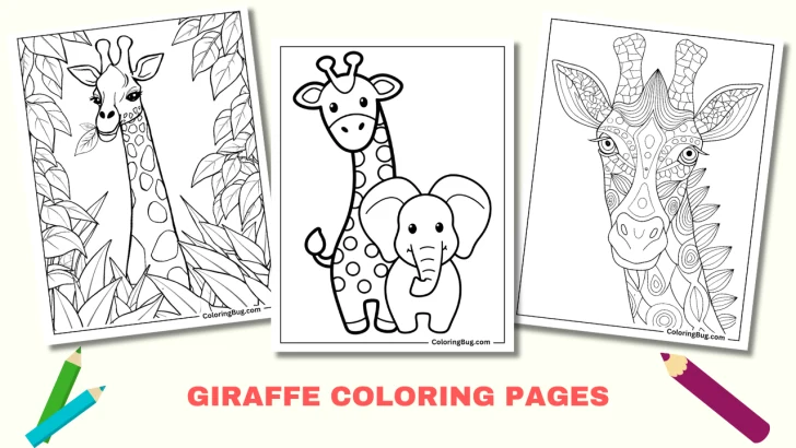 42 Giraffe Coloring Pages (Free Printable PDFs)