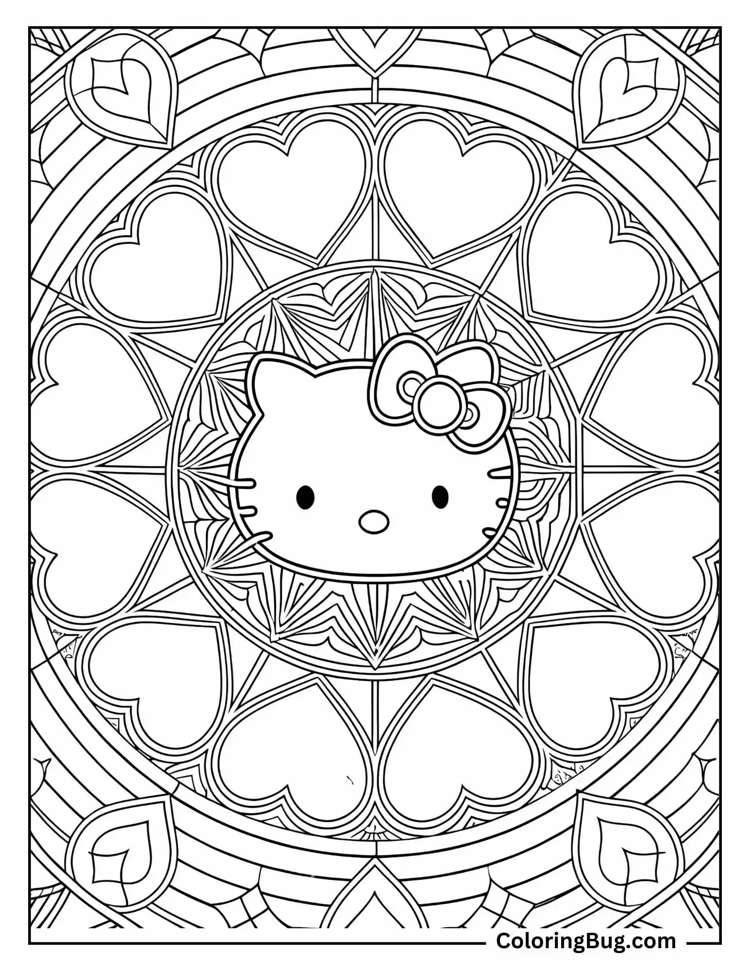 30 Hello Kitty Valentines Coloring Pages (Free Printable PDFs)