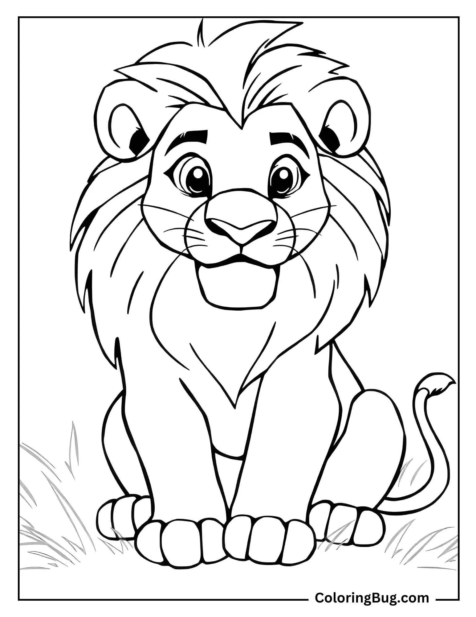 Lion King Coloring Sheet