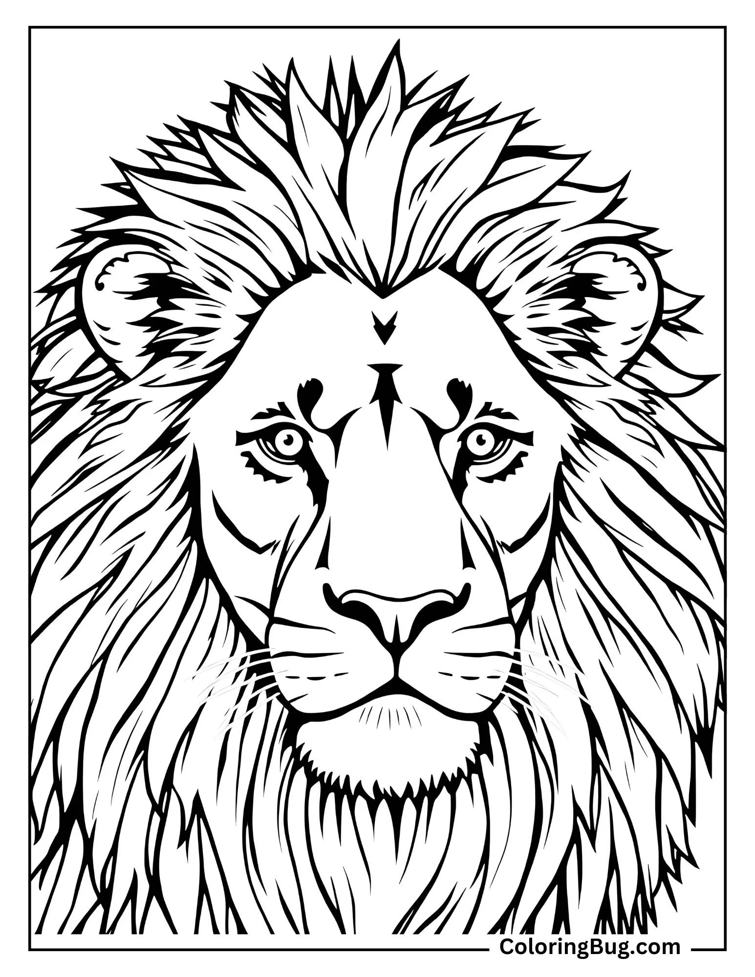40 Lion Coloring Pages (Free Printable PDFs)