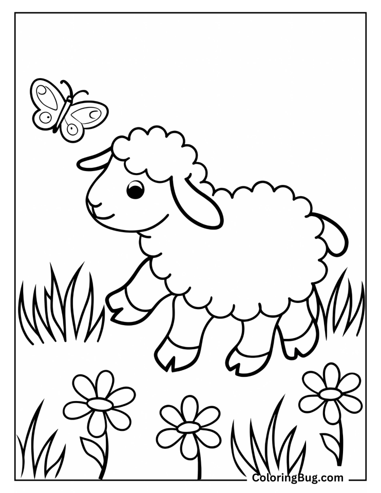 44 Sheep Coloring Pages (Free Printable PDFs)