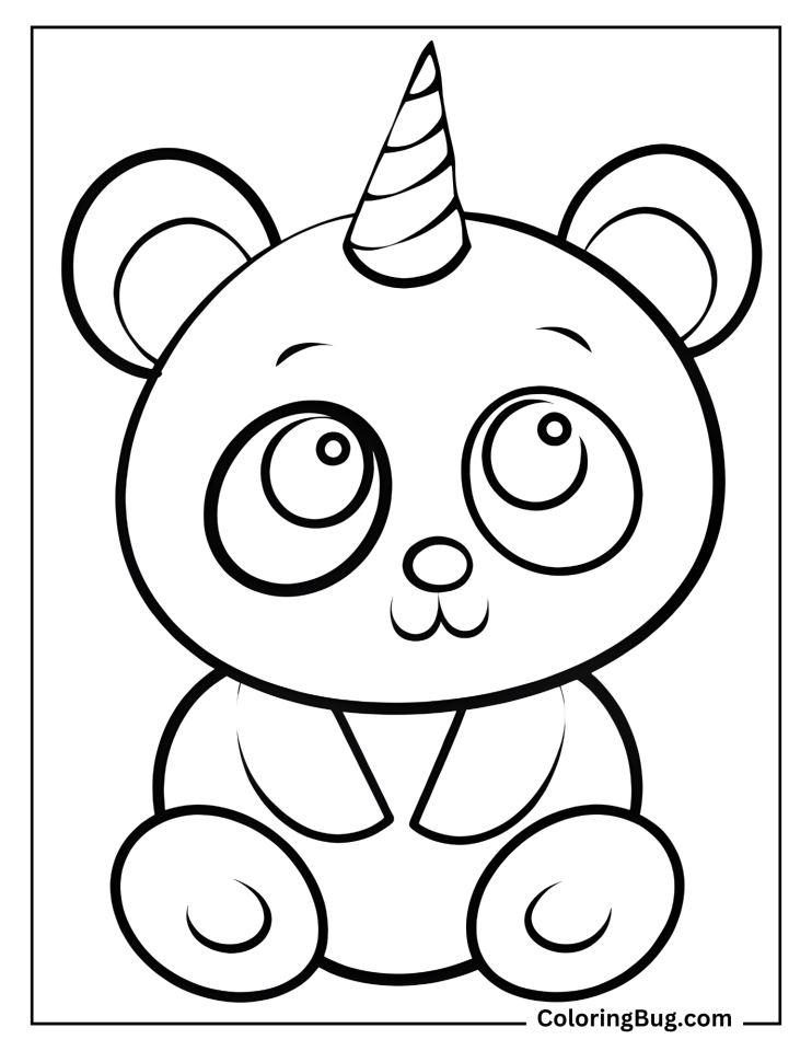 24 Panda Coloring Pages (Free Printable PDFs)
