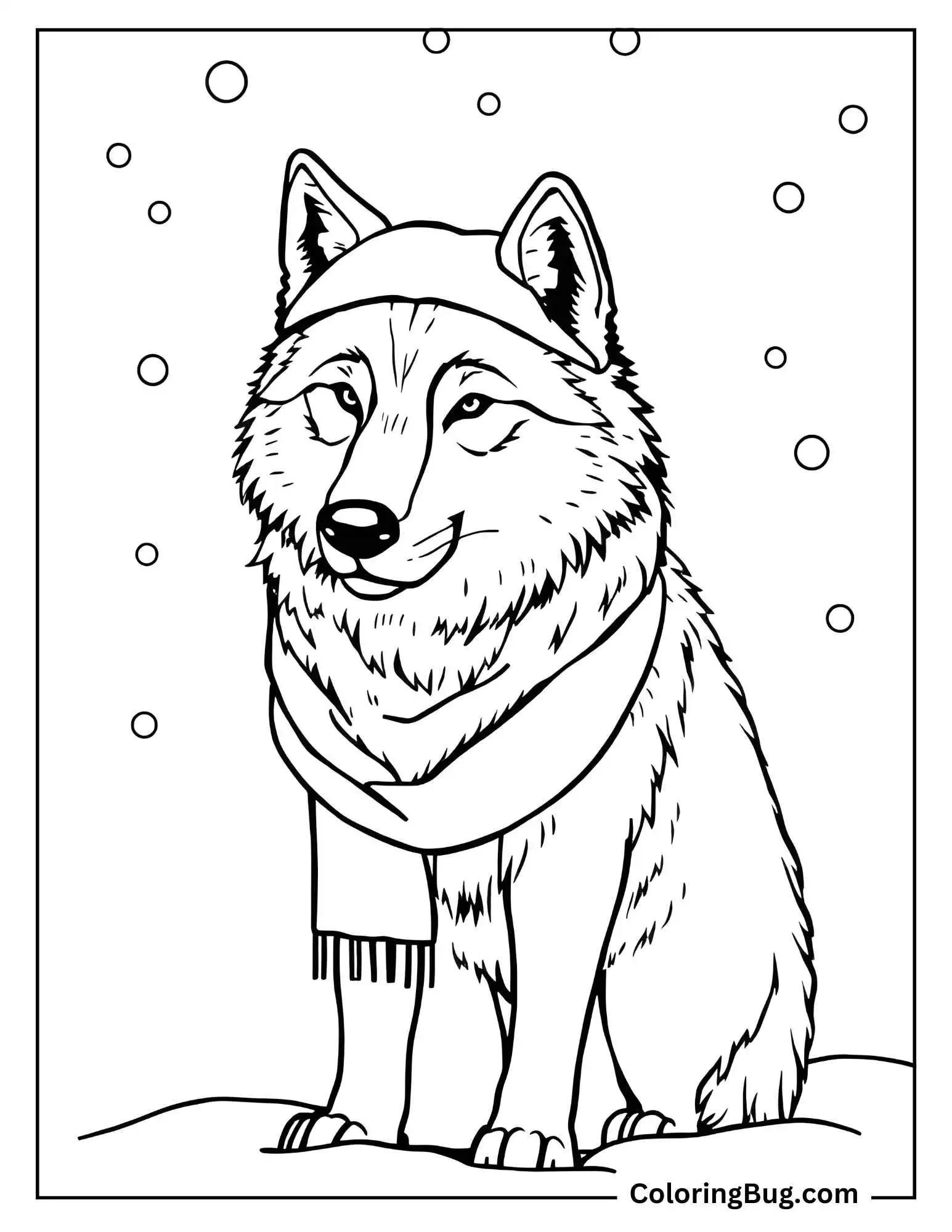 50 Wolf Coloring Pages (Free Printable PDFs)