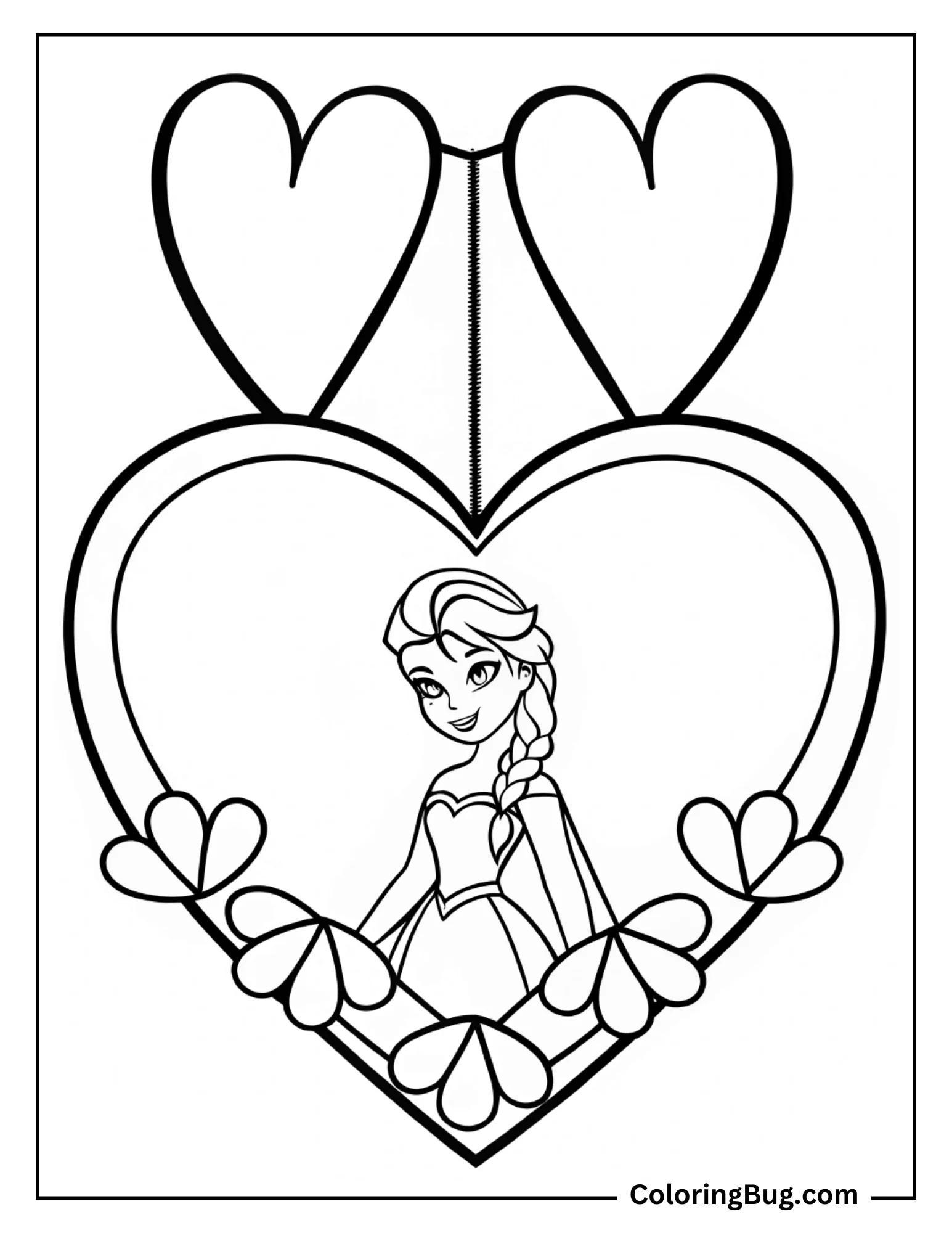 56 Disney Valentines Coloring Pages (Free Printable PDFs)