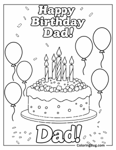20 Happy Birthday Dad Coloring Pages (Free Printable PDFs) 20 Happy Birthday Dad Coloring Pages (Free Printable PDFs)