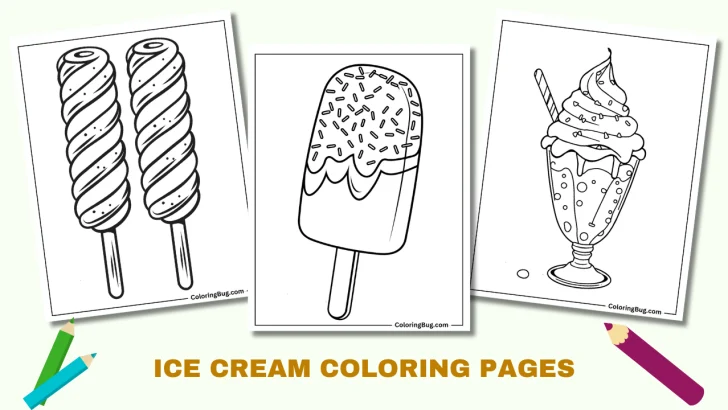 Ice Cream Coloring Pages