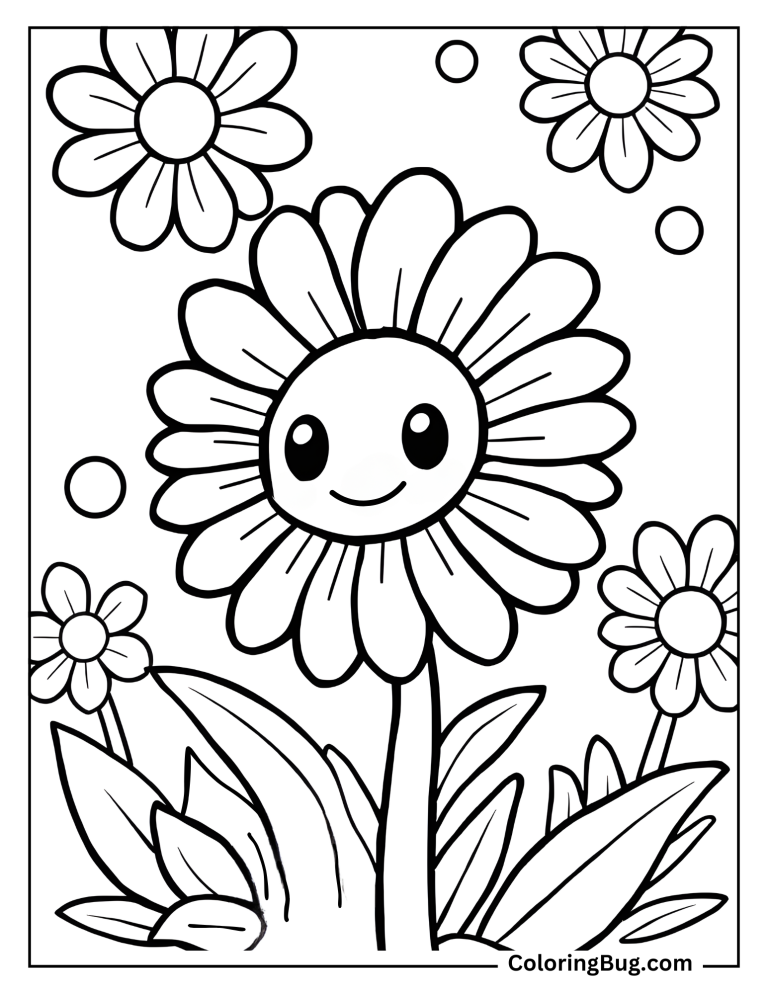 40 Daisy Flowers Coloring pages (Free printable PDFs)