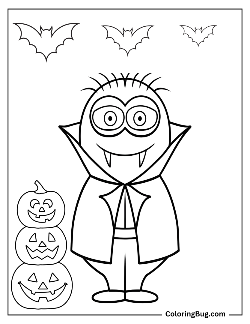 26 Vampire Coloring Pages (Free Printable PDFs)