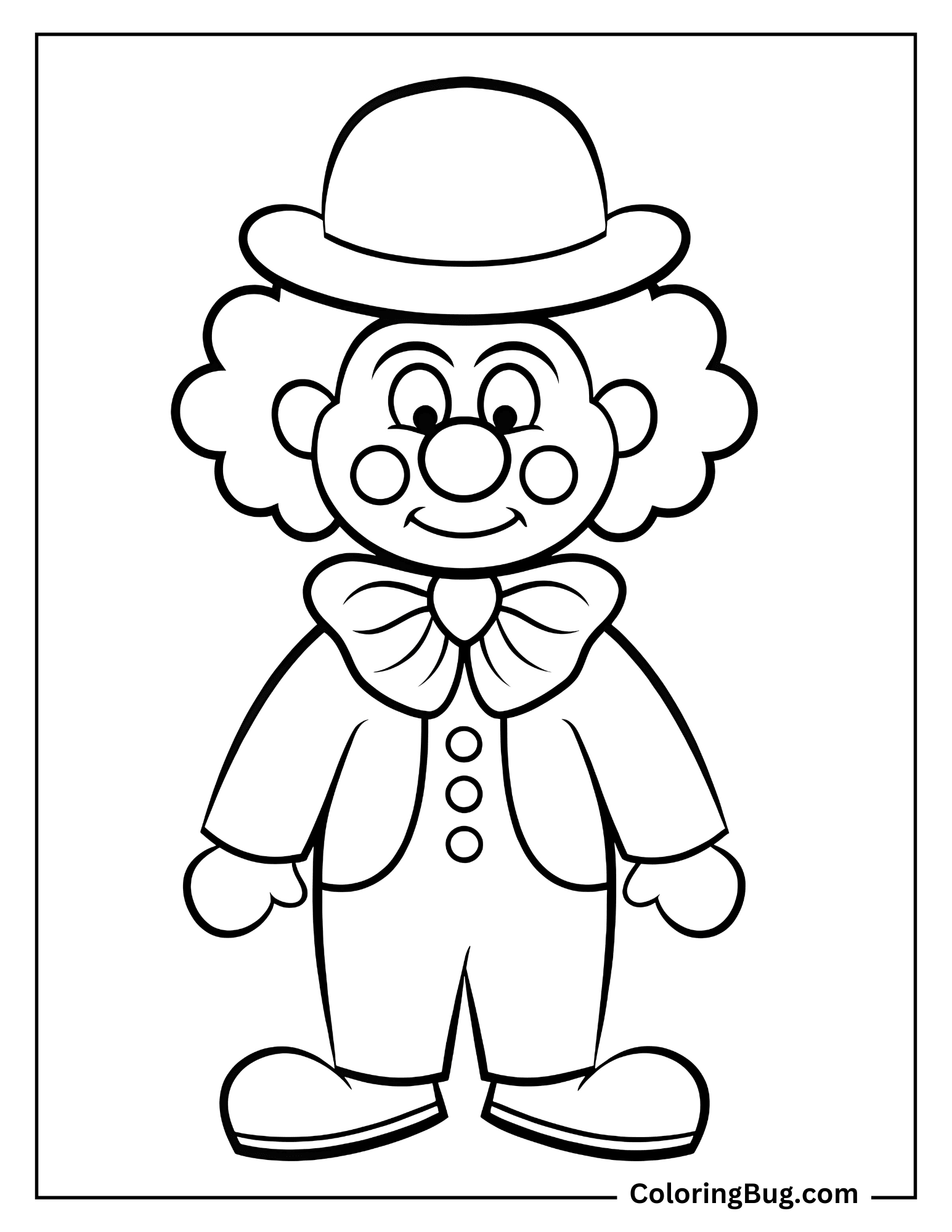 32 Clown Coloring Pages (Free Printable PDFs)