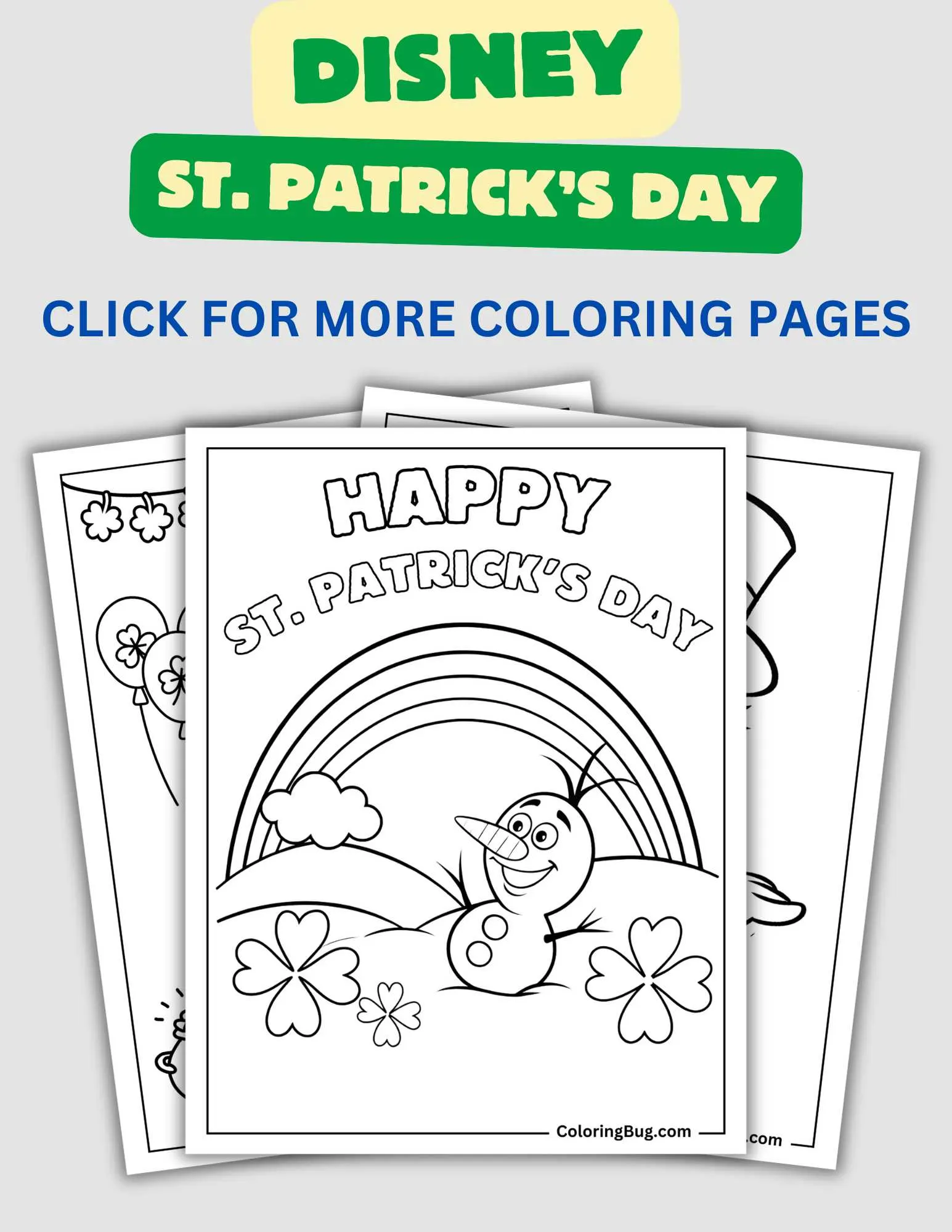 Disney St. Patrick's Day Coloring Pages