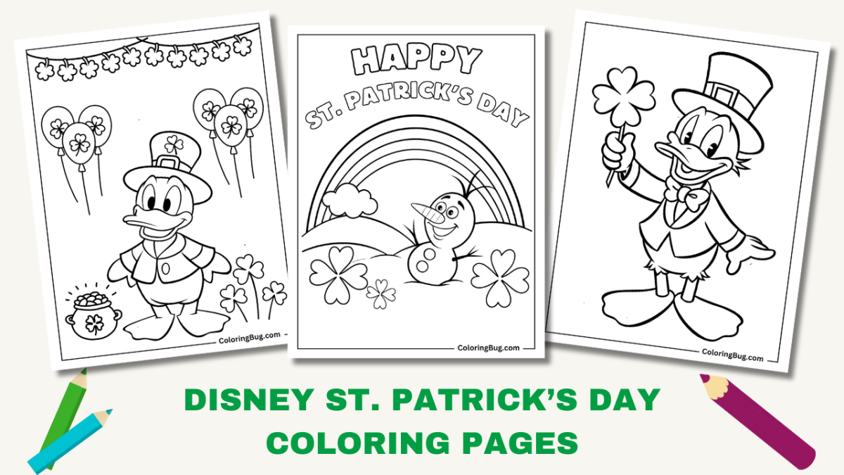 30 Disney St. Patrick's Day Coloring Pages (Free Printable PDFs)