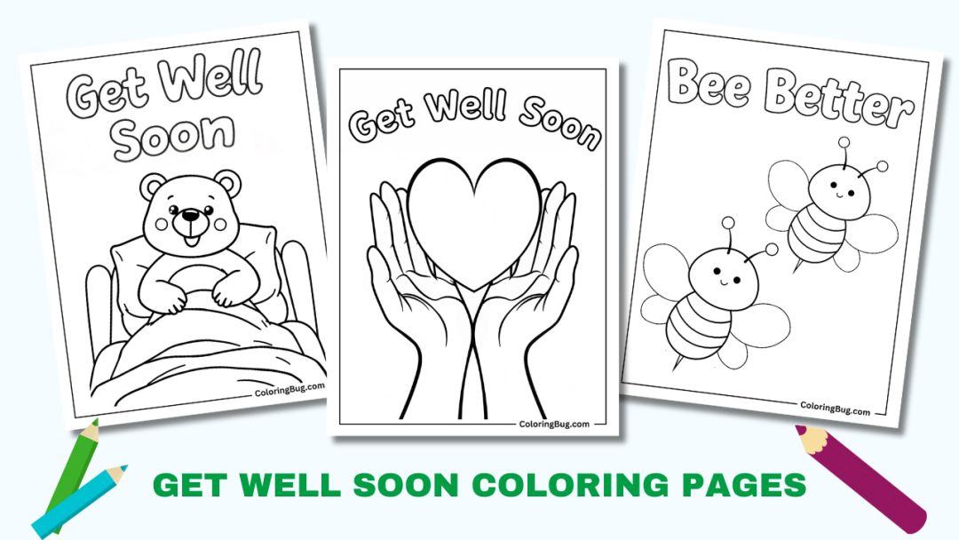 30 Get Well Soon Coloring Pages (Free Printable PDFs)