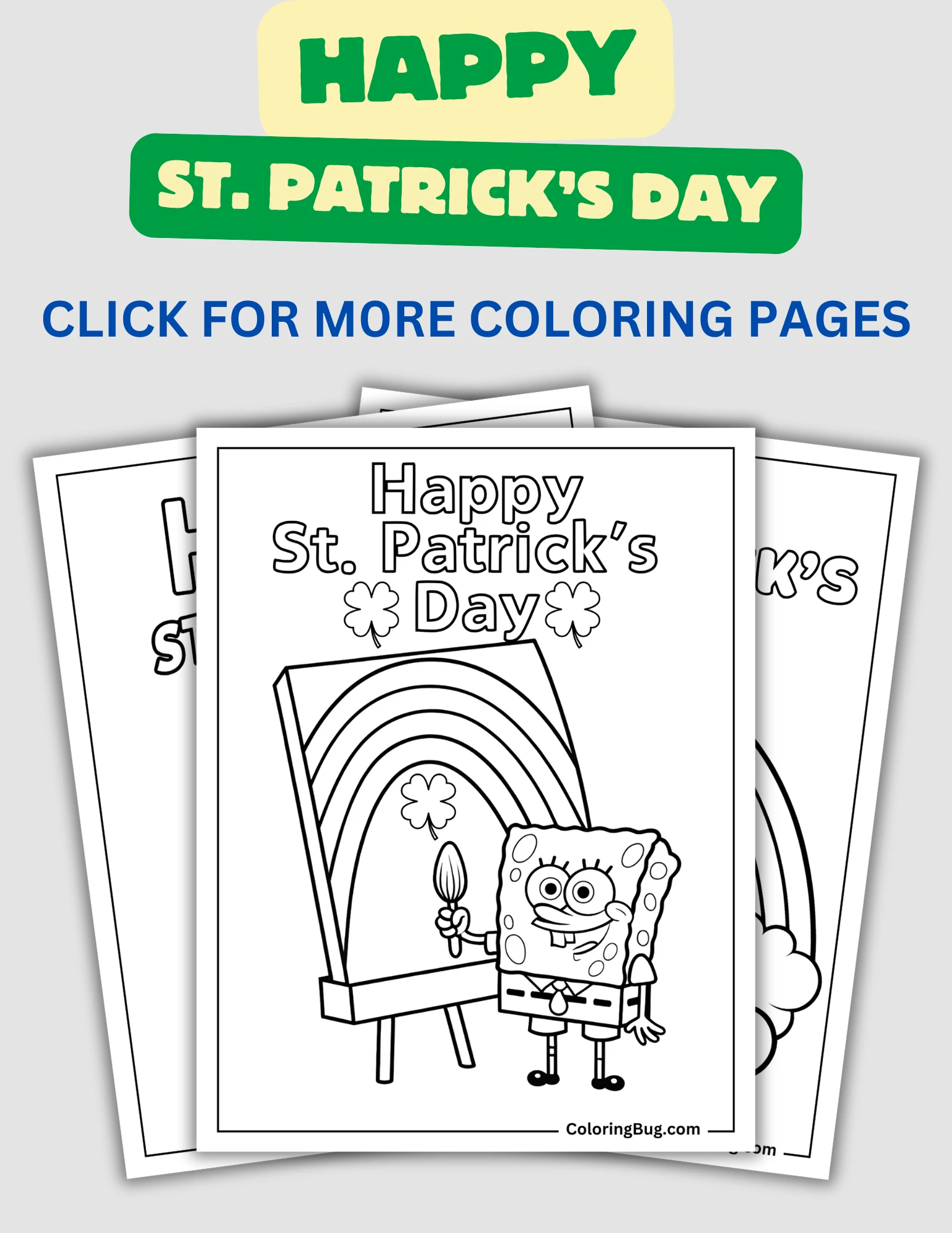 Happy St. Patrick's Day Coloring Pages