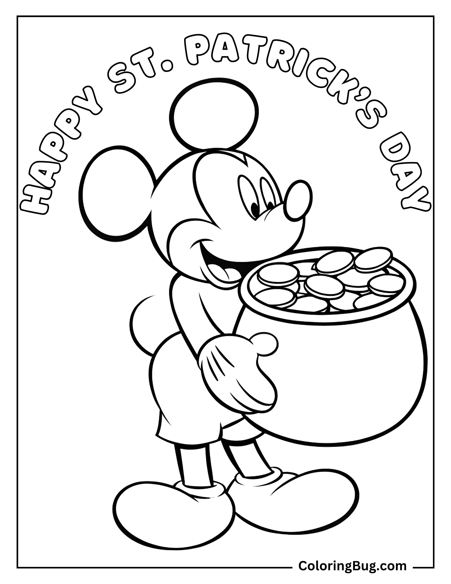 20 Happy St. Patrick's Day Coloring Pages (Free Printable PDFs)
