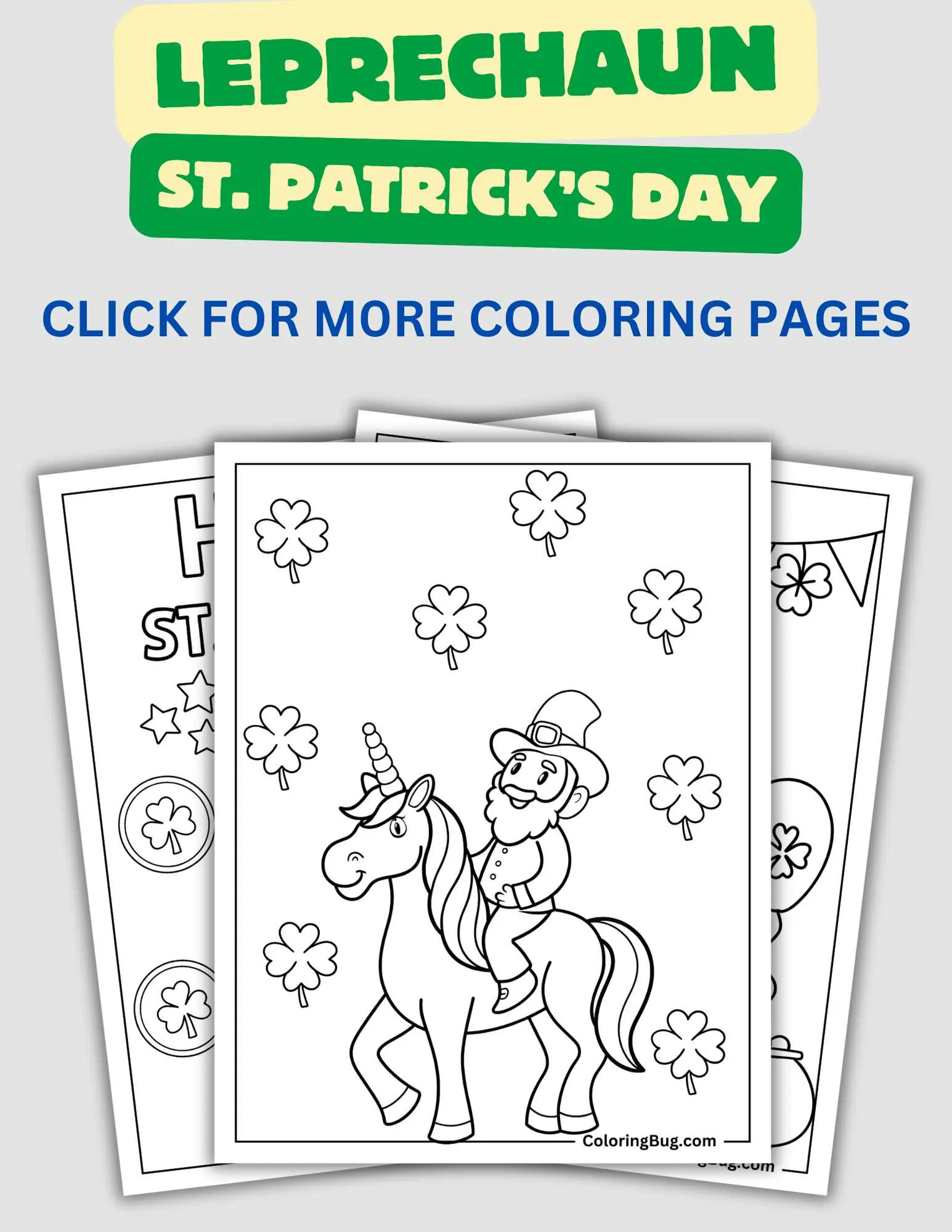 Leprechaun St. Patrick's Day Coloring Pages