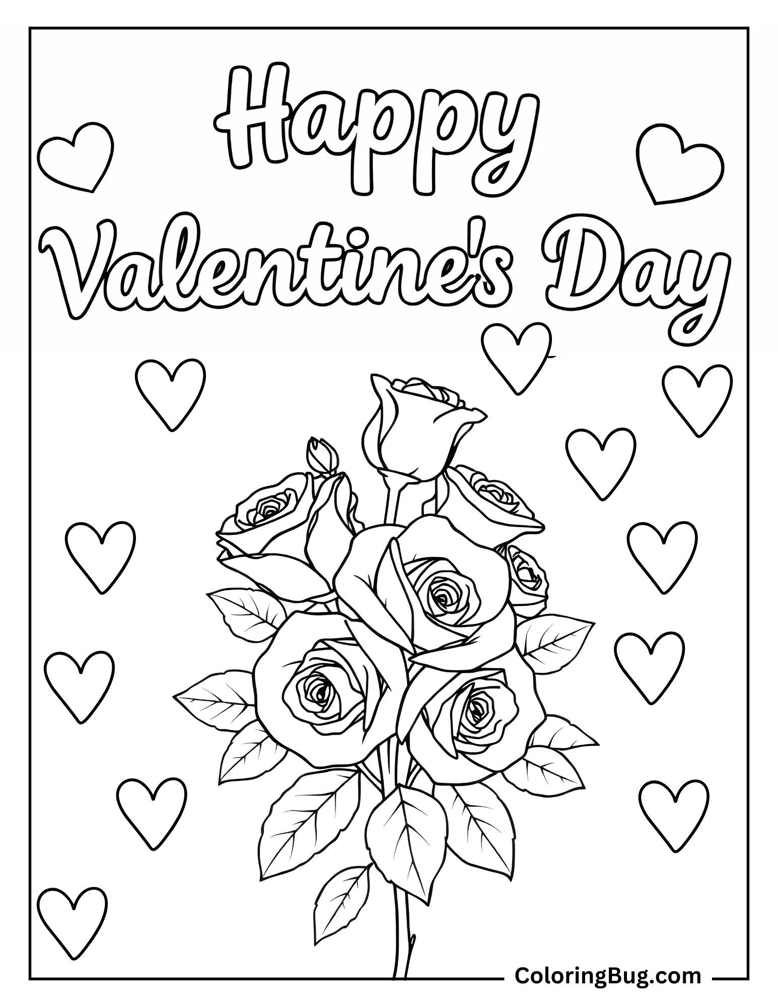 18 Valentines Coloring Pages for Adults (Free Printable PDFs)