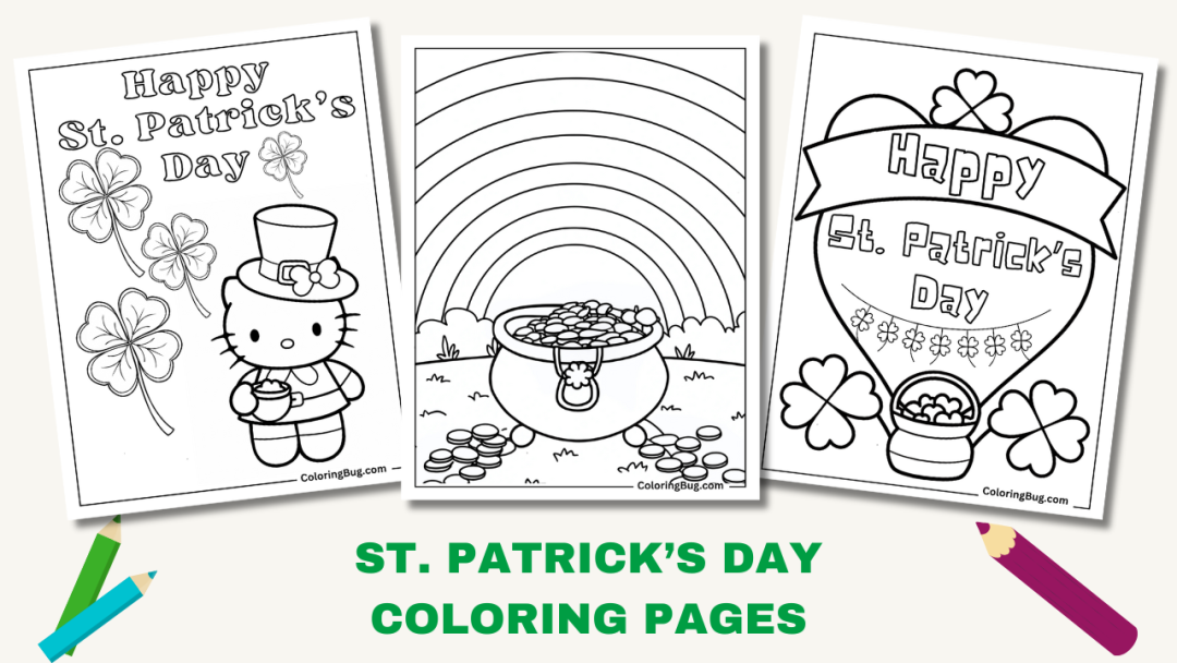 saint patricks day cards to color