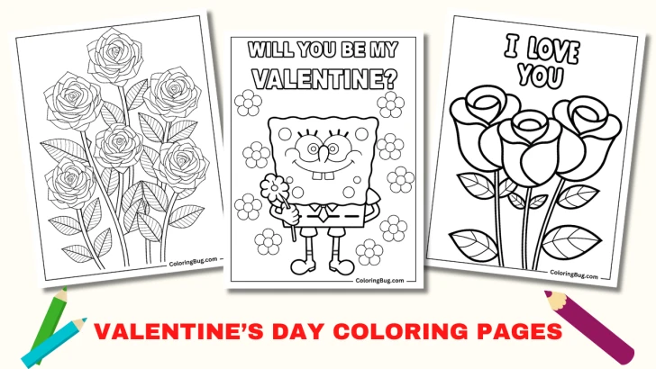 Valentine's Day Coloring Pages
