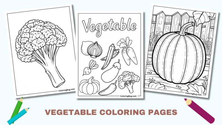 Vegetable Coloring Pages