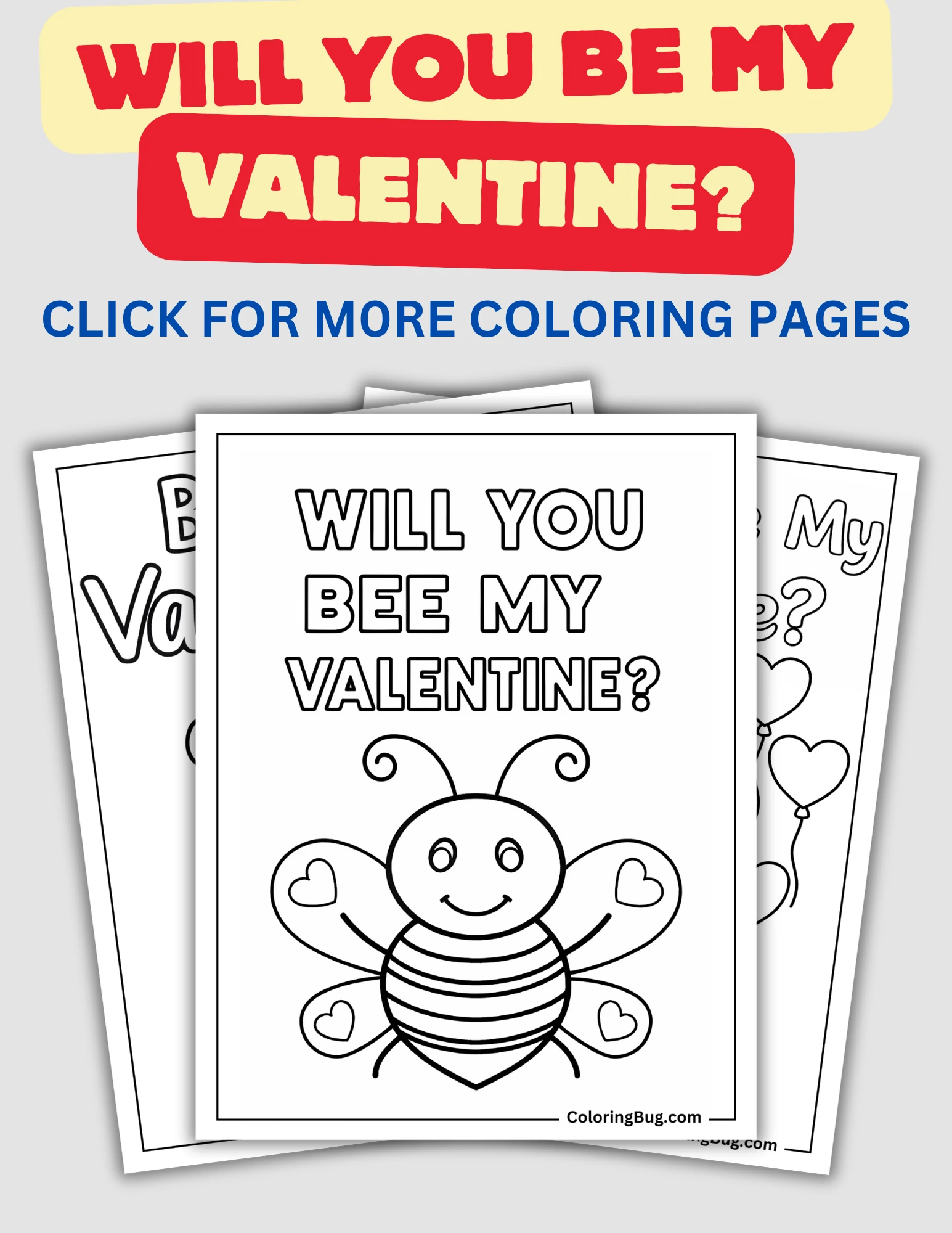 Will You Be My Valentine Coloring Pages