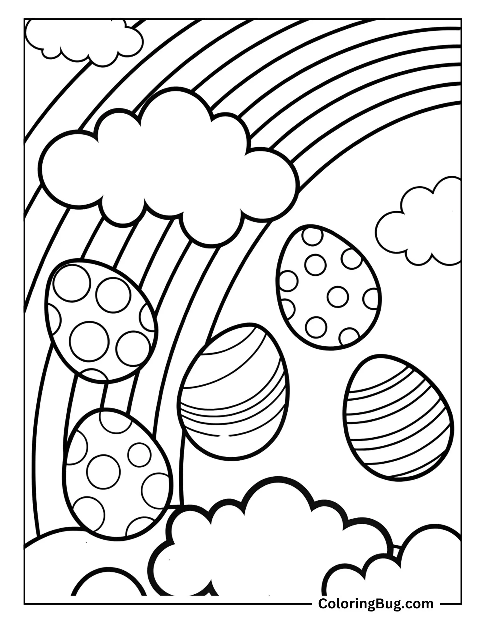 30 Easter Eggs Coloring Pages (Free Printable PDFs)