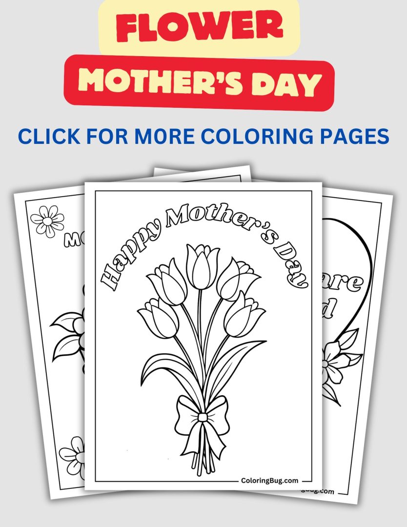 400 Mother's Day Coloring Pages (Free Printable PDFs)