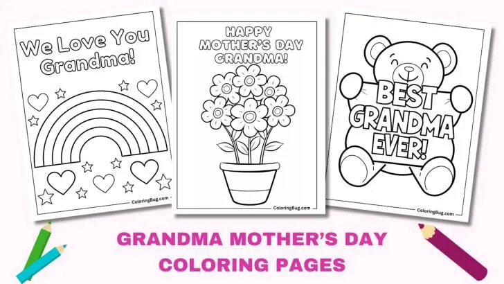 Grandma Mother's Day Coloring Pages