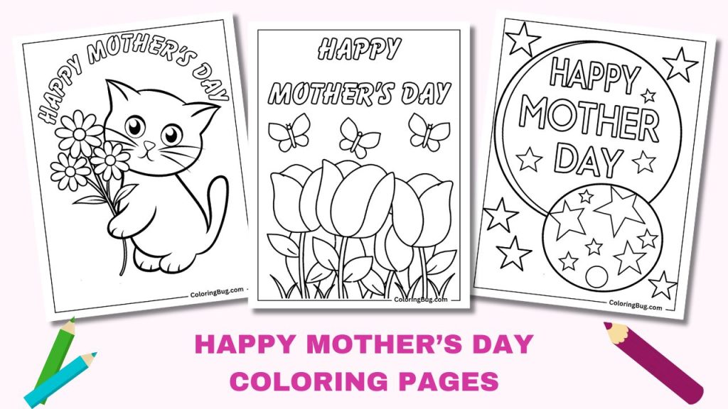 30 Happy Mother's Day Coloring Pages (Free Printable PDFs)