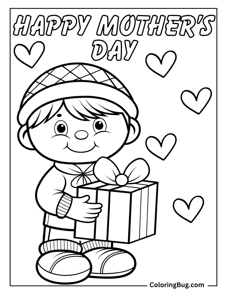 30 Happy Mother's Day Coloring Pages (Free Printable PDFs)
