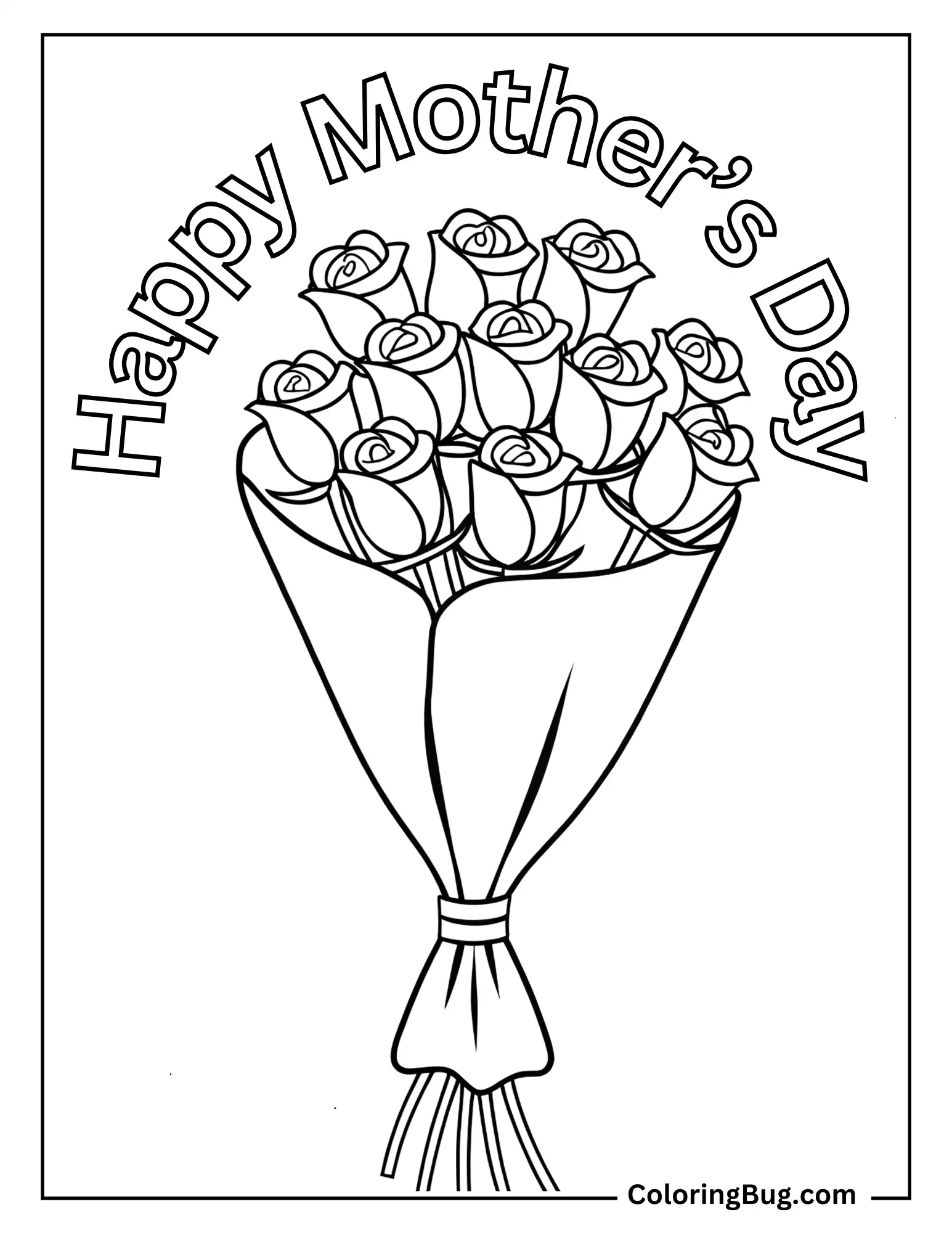 30 Happy Mother's Day Coloring Pages (Free Printable PDFs)