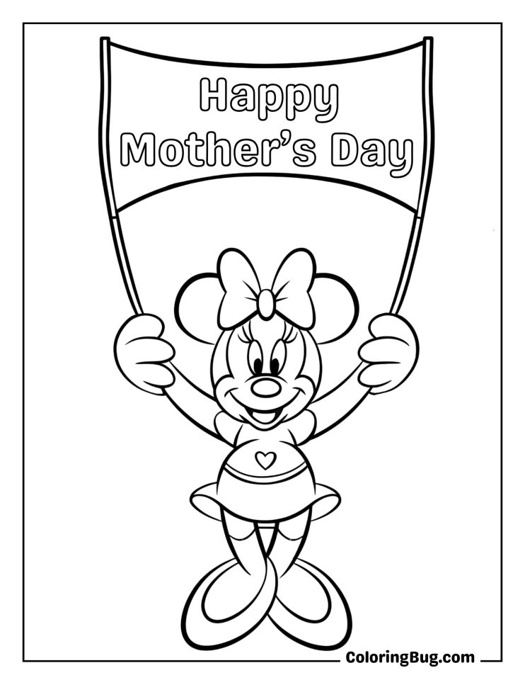 30 Disney Mother's Day Coloring Pages (Free Printable PDFs)