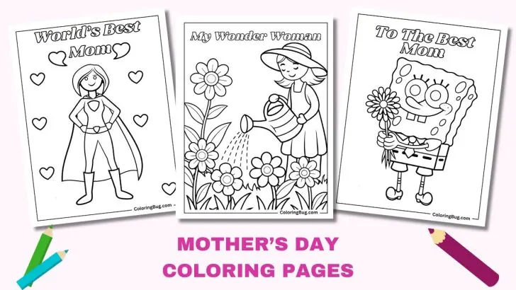 Mother's Day Coloring Pages