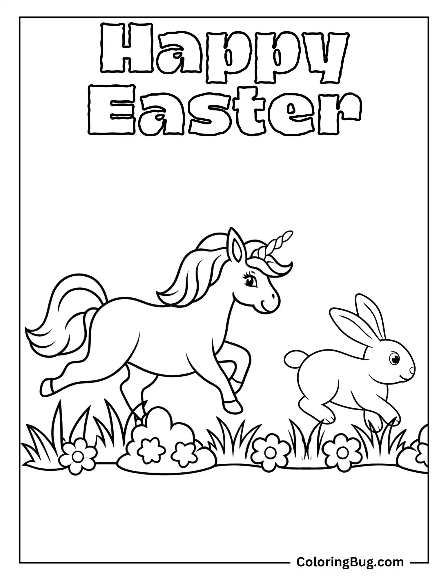 21 Unicorn Easter Coloring Pages (Free Printable PDFs)