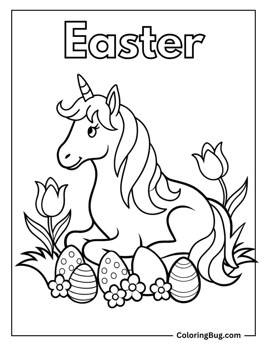 21 Unicorn Easter Coloring Pages (Free Printable PDFs)