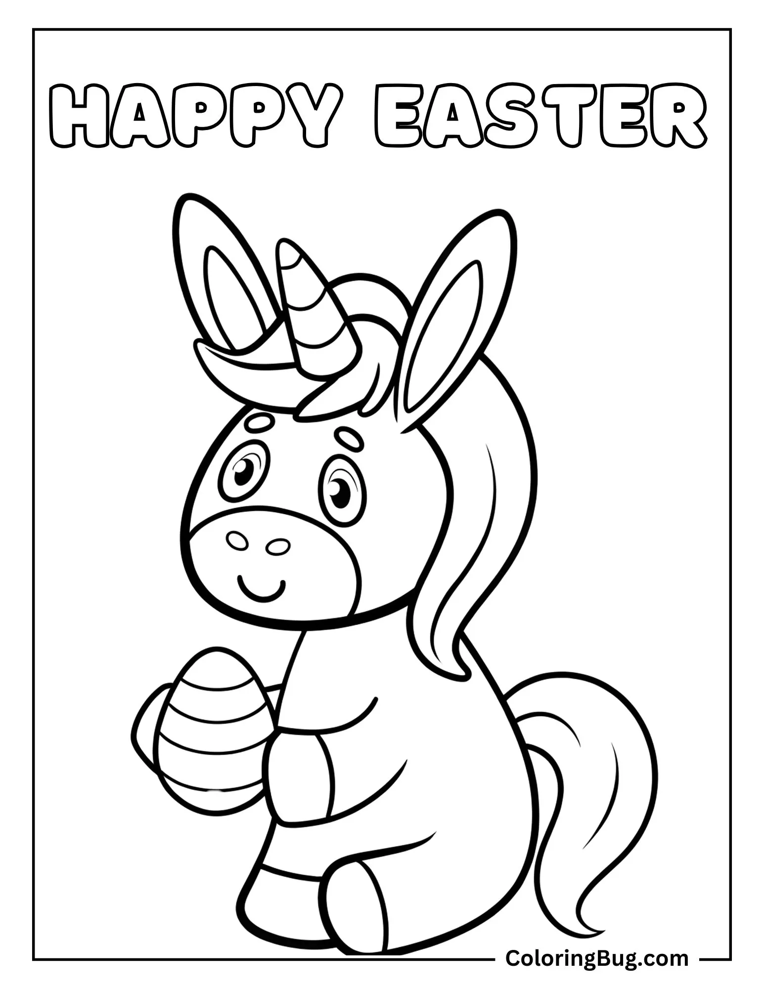 21 Unicorn Easter Coloring Pages (Free Printable PDFs)